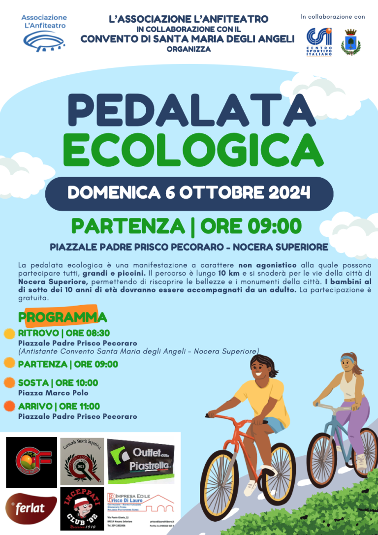 Pedalata Ecologica – domenica 6 ottobre